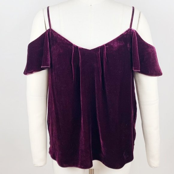 Joie Adorlee Velvet Cold Shoulder Top - Picture 3 of 7